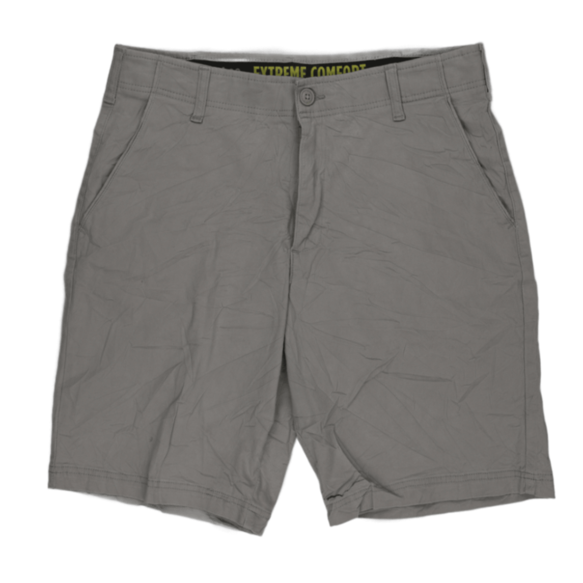 Carver Chino Shorts Grey 34in Waist 24cm Inseam 98 Cotton 2 Elastane Mens