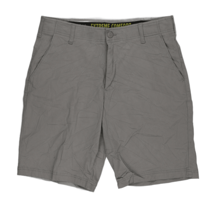 Carver Chino Shorts Grey 34in Waist 24cm Inseam 98 Cotton 2 Elastane Mens