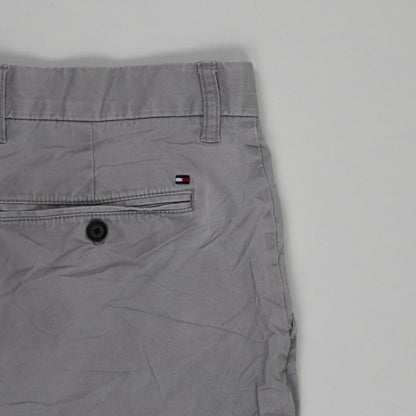 Tommy Hilfiger Grey Cotton Chino Shorts Size 34 Large Mens 24cm Inseam