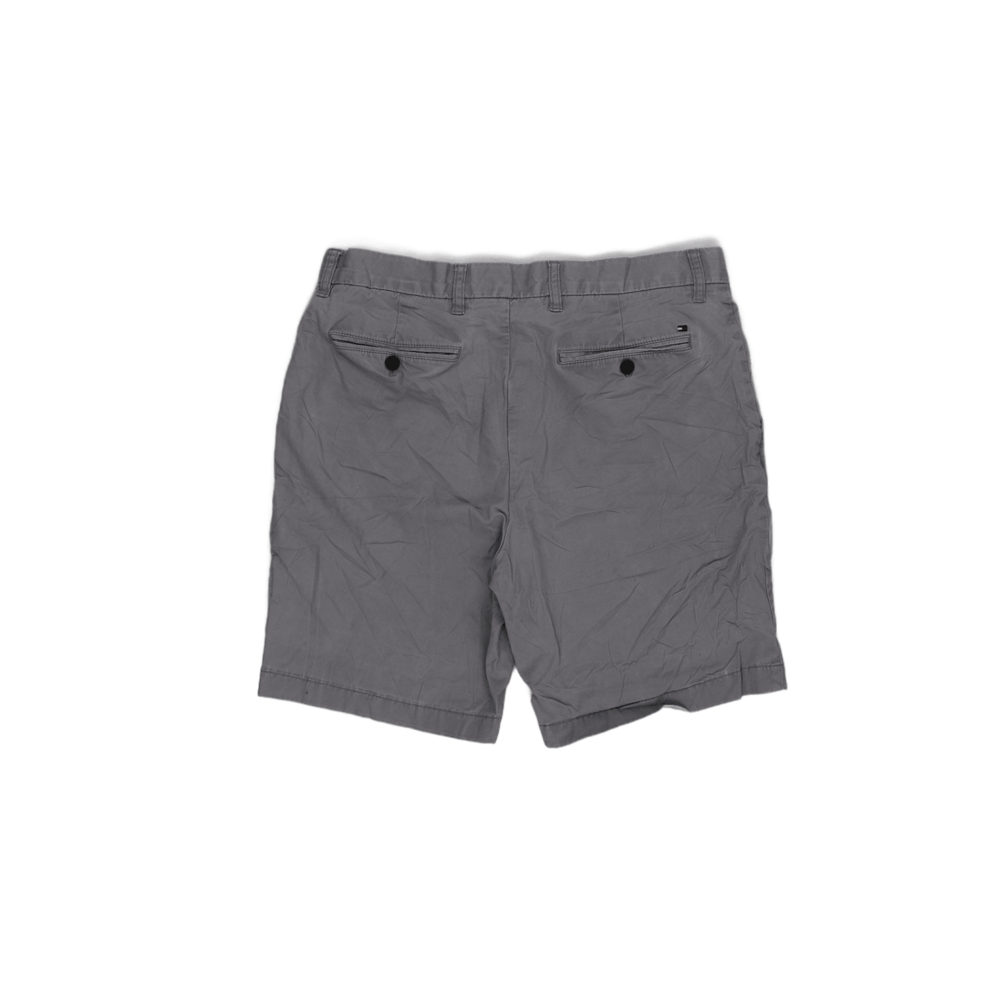 Tommy Hilfiger Grey Cotton Chino Shorts Size 34 Large Mens 24cm Inseam