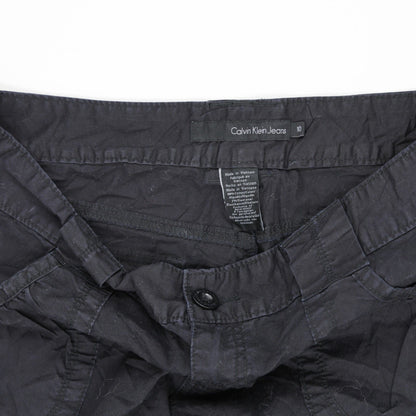 Calvin Klein Jeans Black Cotton Casual Shorts Size 10 Waist 38cm Inseam 26cm