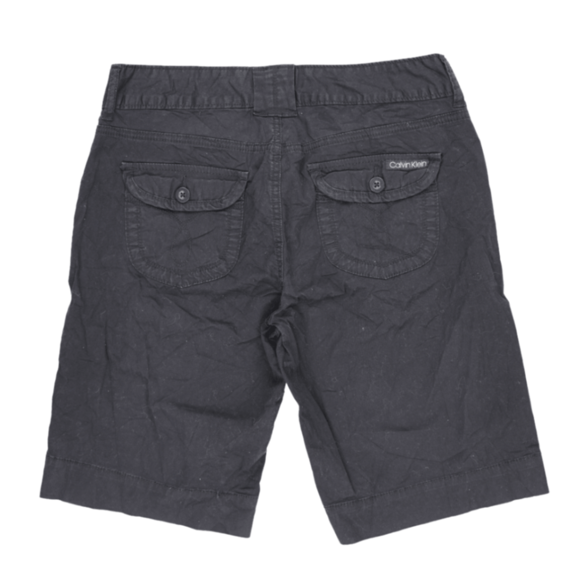 Calvin Klein Jeans Black Cotton Casual Shorts Size 10 Waist 38cm Inseam 26cm