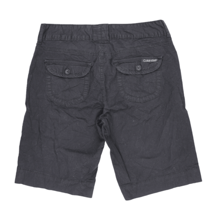 Calvin Klein Jeans Black Cotton Casual Shorts Size 10 Waist 38cm Inseam 26cm