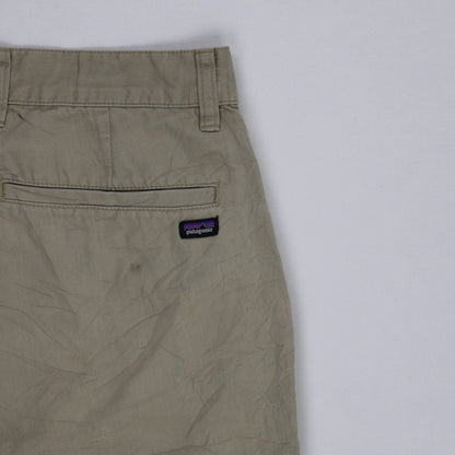 Patagonia Men's Casual Shorts 31 in Khaki Organic Cotton 8 in Inseam