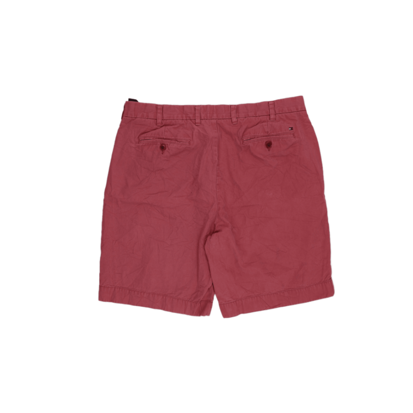 Tommy Hilfiger Classic Fit Red Cotton Shorts Size 38 Inseam 24 cm for Men