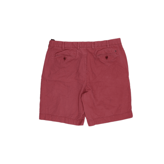 Tommy Hilfiger Classic Fit Red Cotton Shorts Size 38 Inseam 24 cm for Men