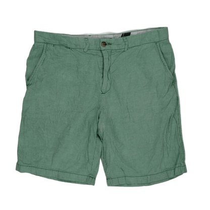 Tommy Hilfiger Classic Green Check Cotton Shorts Size 36 Men's Casual