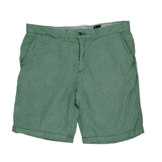 Tommy Hilfiger Classic Green Check Cotton Shorts Size 36 Men's Casual