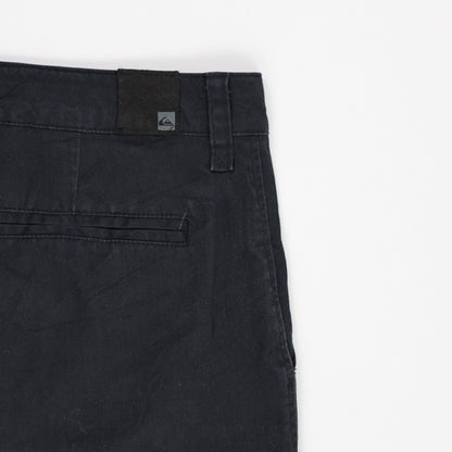 Quiksilver Black Casual Cotton Shorts Size 32 Inseam 10