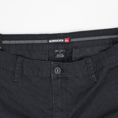 Quiksilver Black Casual Cotton Shorts Size 32 Inseam 10