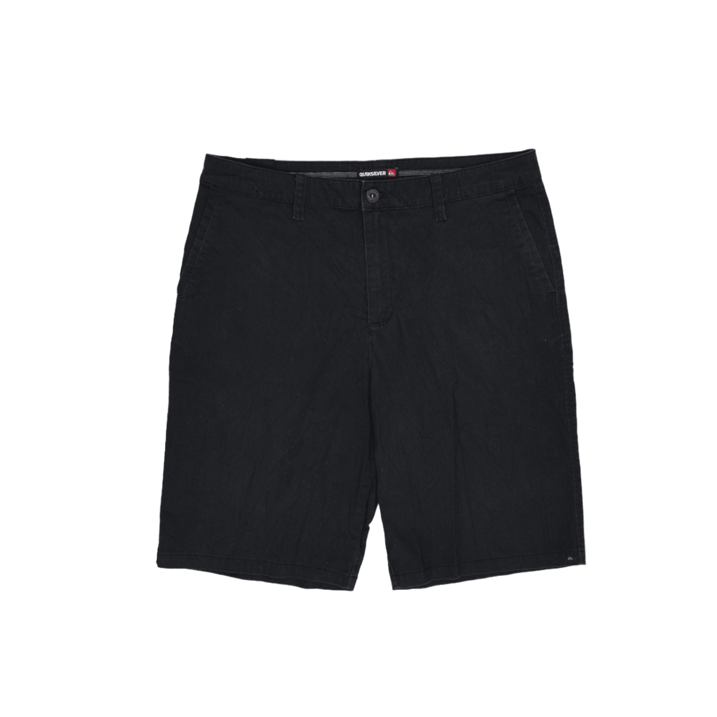 Quiksilver Black Casual Cotton Shorts Size 32 Inseam 10