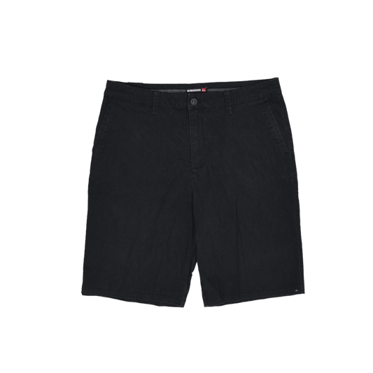 Quiksilver Black Casual Cotton Shorts Size 32 Inseam 10
