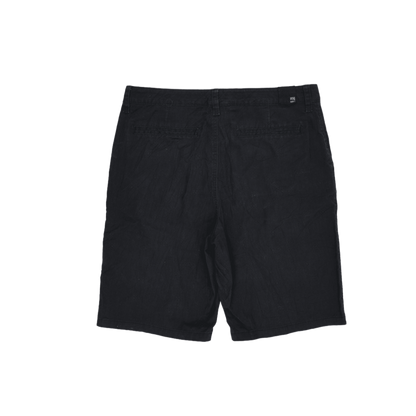 Quiksilver Black Casual Cotton Shorts Size 32 Inseam 10
