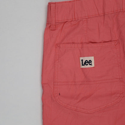 Lee Womens Coral Cotton Casual Shorts UK Size 14 11.5 Inch Inseam
