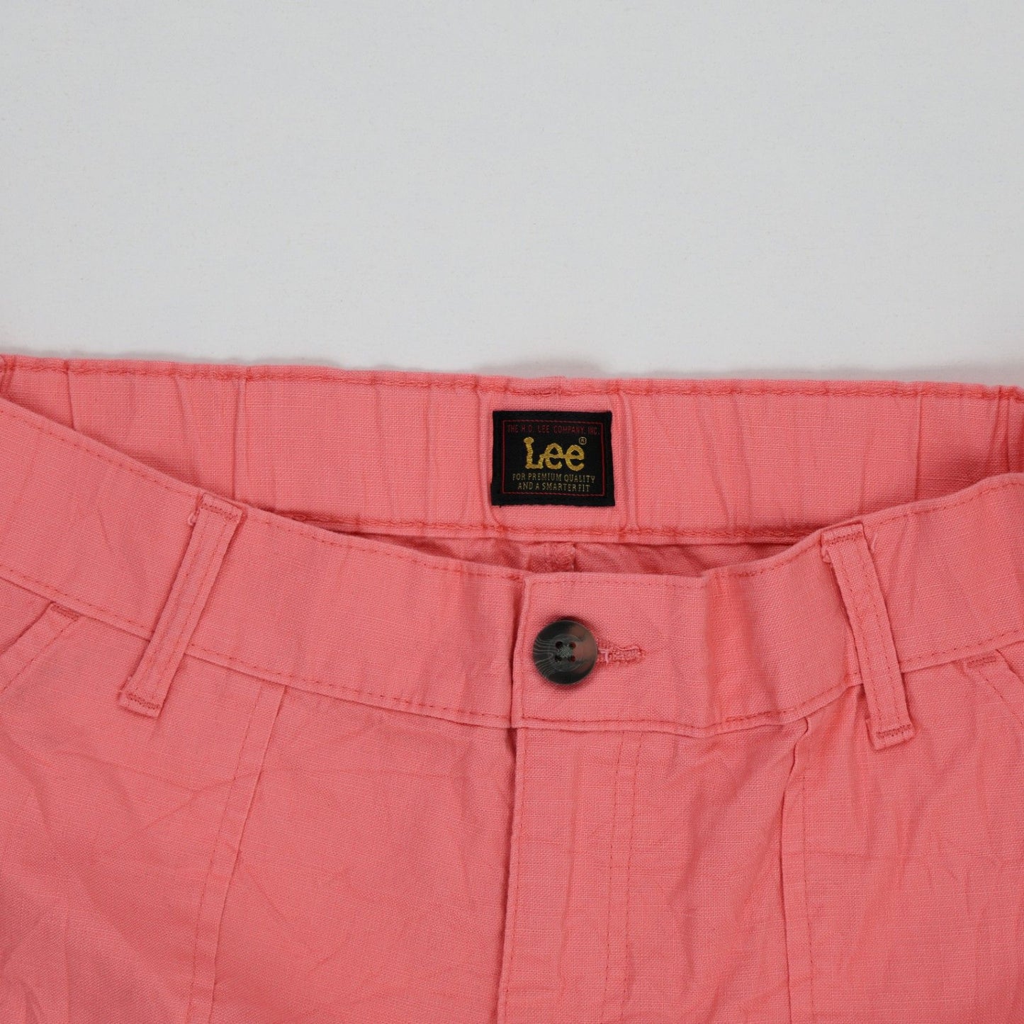 Lee Womens Coral Cotton Casual Shorts UK Size 14 11.5 Inch Inseam