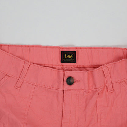Lee Womens Coral Cotton Casual Shorts UK Size 14 11.5 Inch Inseam