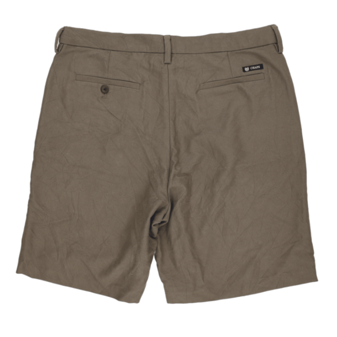 Chaps Men's Classic Tailored Khaki Shorts Size 34 100% Polyester Smart Casual