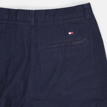Tommy Hilfiger Chino Shorts Navy 36 Inch 100 Percent Cotton Men's Clothing