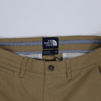 The North Face Men's Outdoor Casual Shorts Khaki Size 30 Polyester Blend