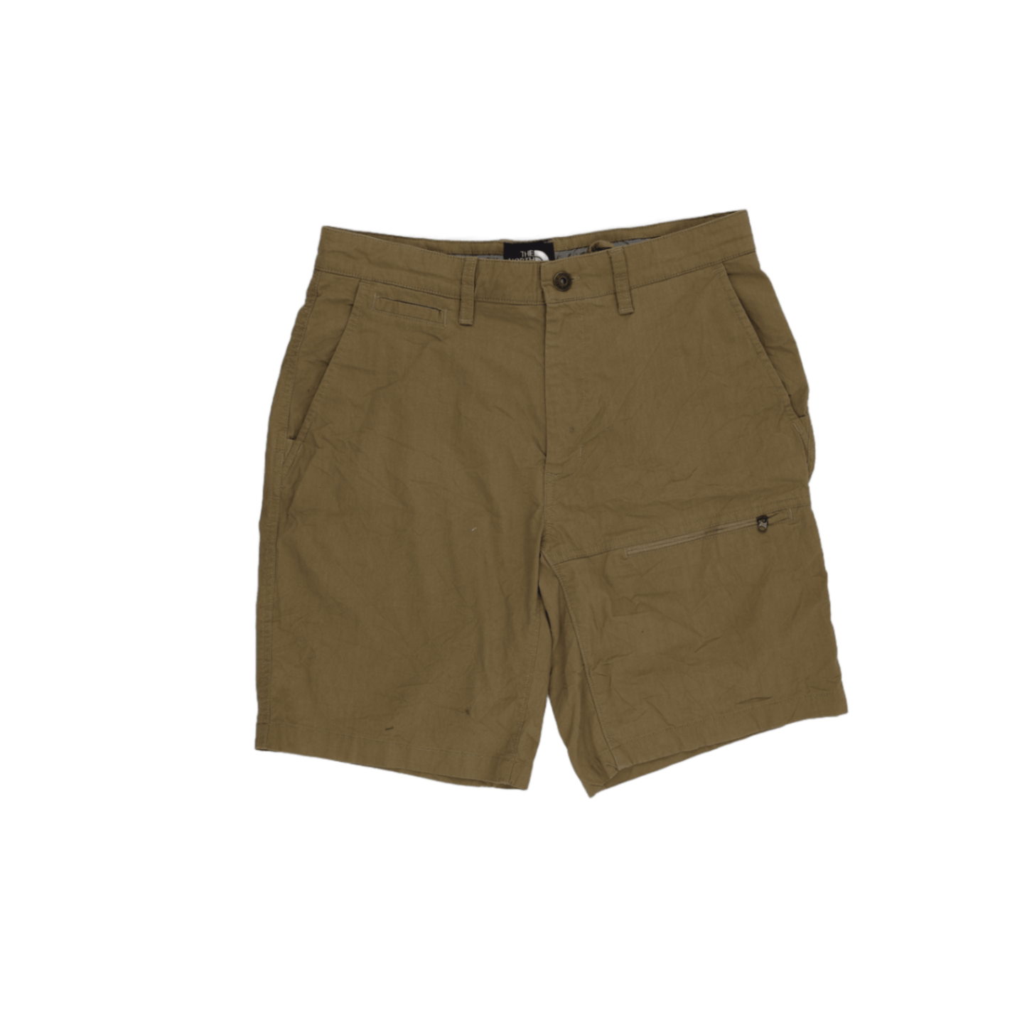 The North Face Men's Outdoor Casual Shorts Khaki Size 30 Polyester Blend