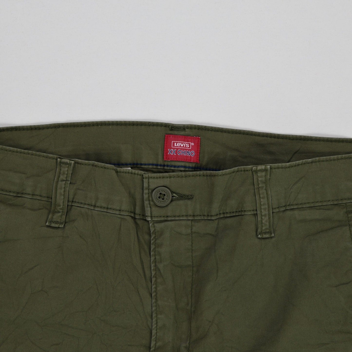 Levi's XX Chino Shorts Olive Green Size 34 Cotton