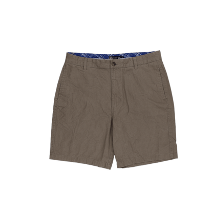 Chaps Smart Casual Shorts Khaki 34 Inch Waist 9 Inch Inseam Cotton Men's Clothing