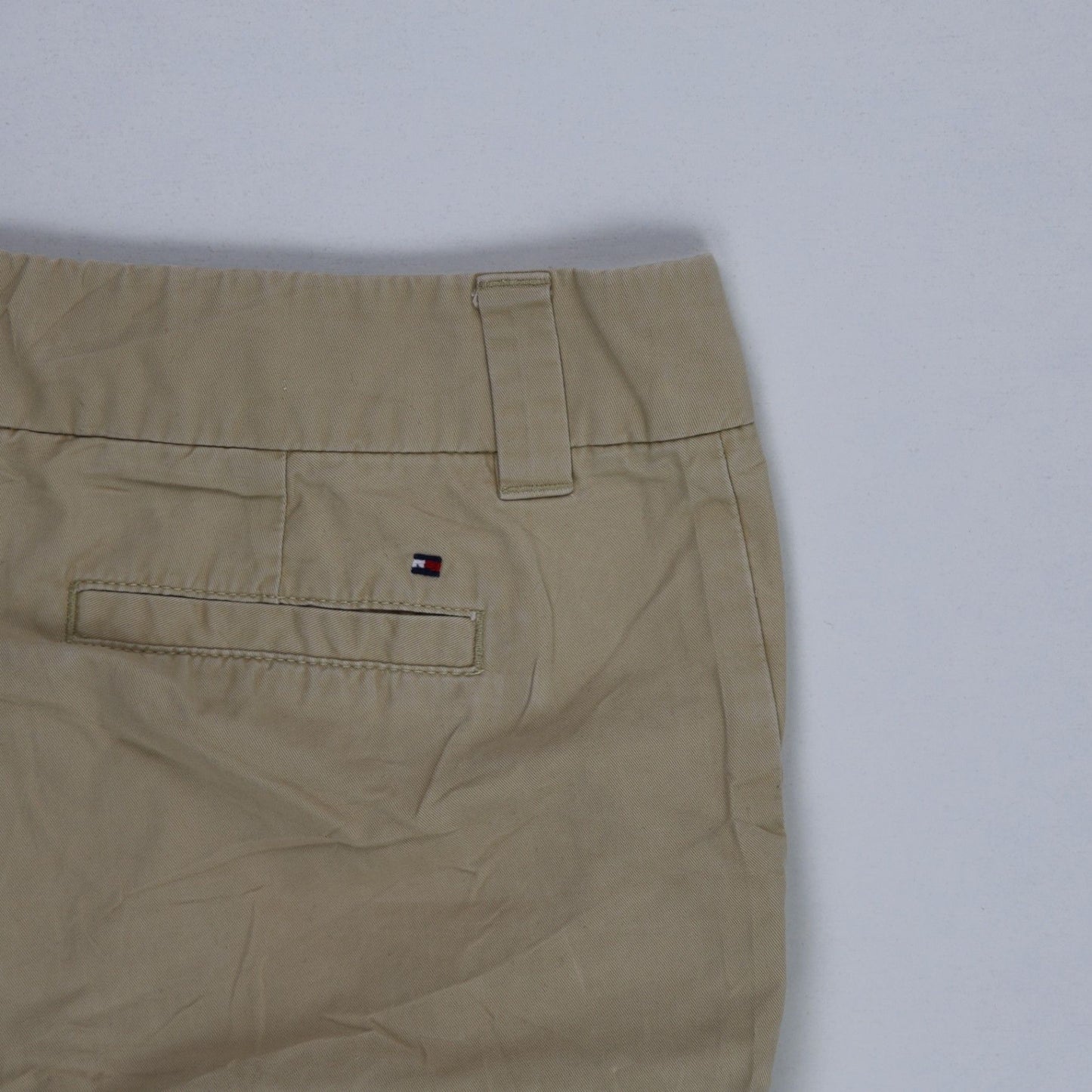 Tommy Hilfiger Khaki Cotton Shorts Size 10 7 Inch Inseam Casual