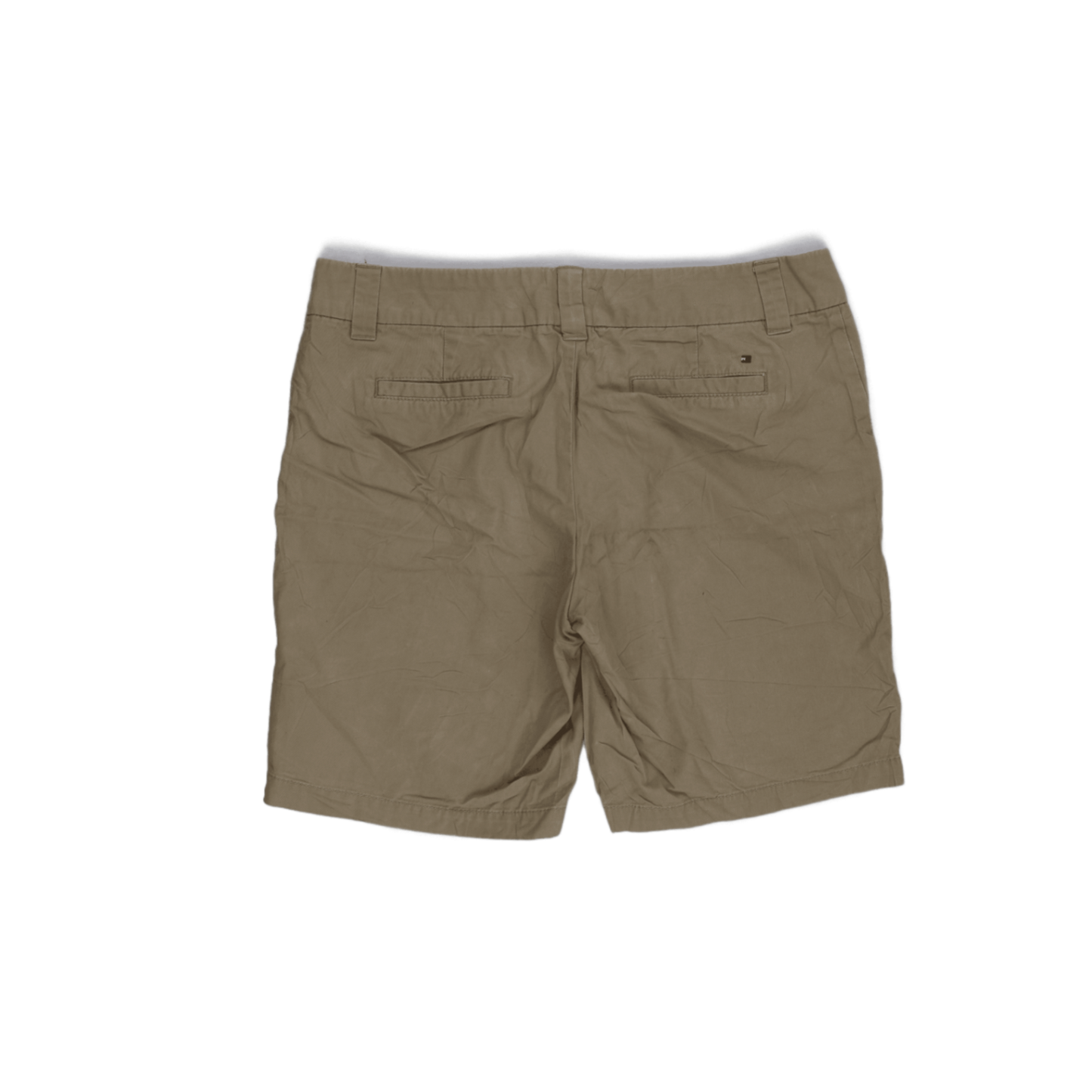 Tommy Hilfiger Khaki Cotton Shorts Size 10 7 Inch Inseam Casual