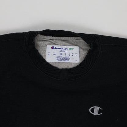 Champion Crewneck Sweatshirt Black Small Cotton Blend Men
