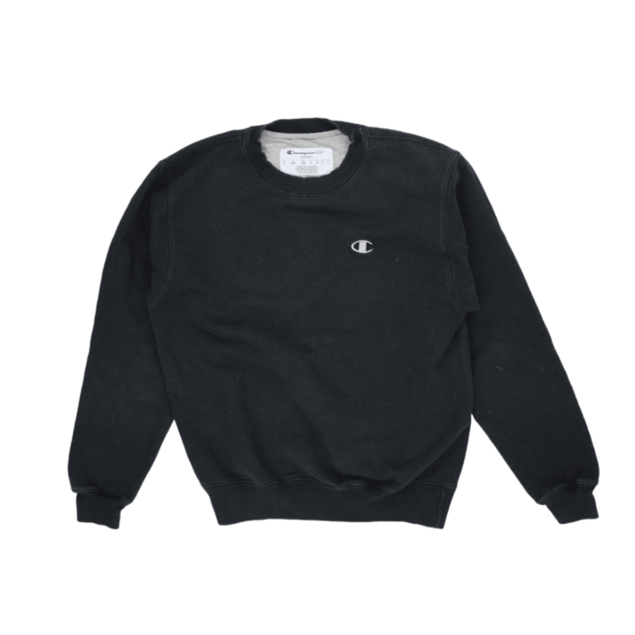Champion Crewneck Sweatshirt Black Small Cotton Blend Men