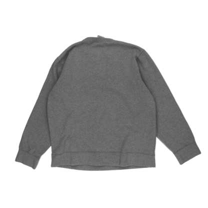 Tommy Hilfiger Vintage Grey Crew Neck Sweatshirt Men Size M 80 Cotton 20 Polyester