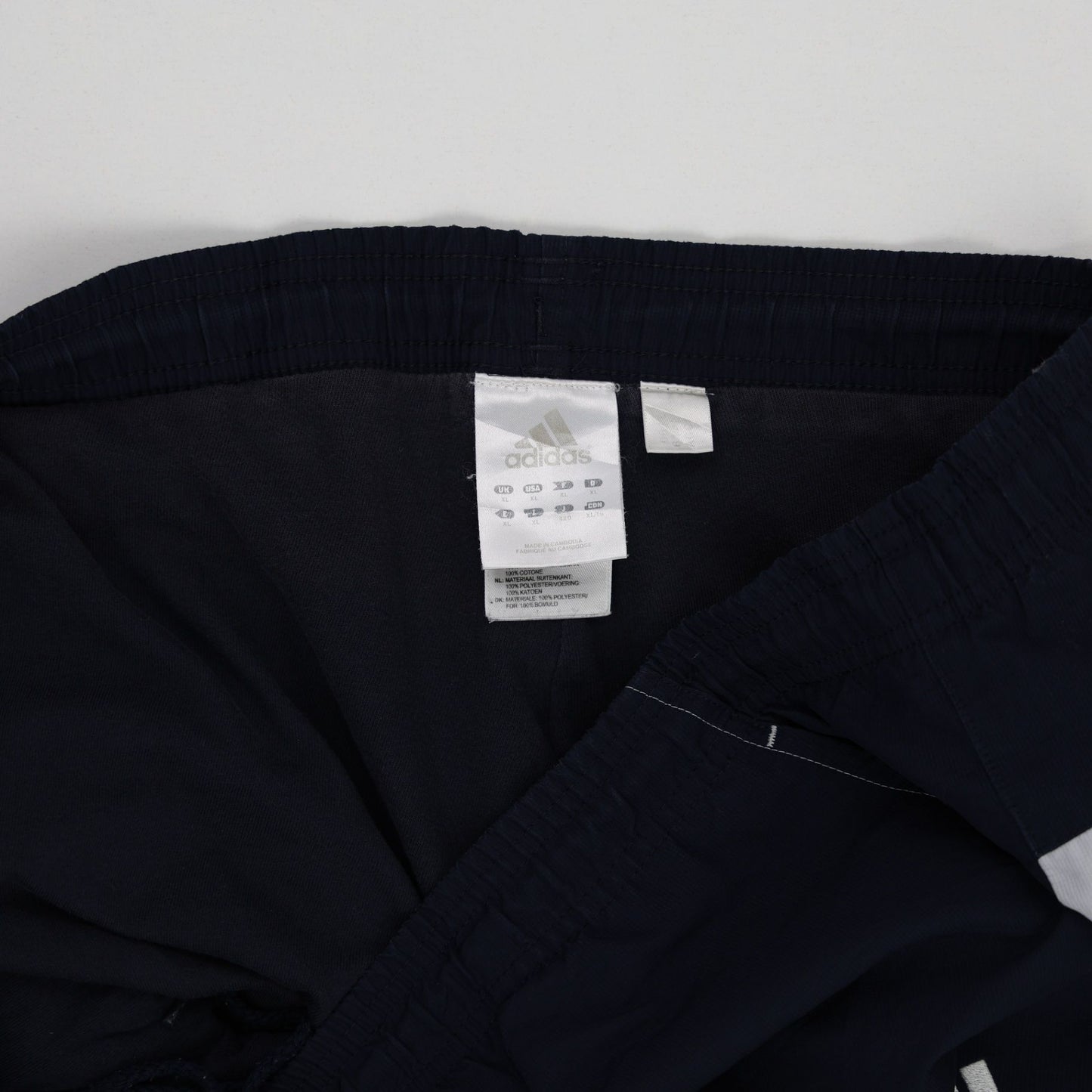 Adidas Navy Blue Sports Track Trousers Men's XL Polyester