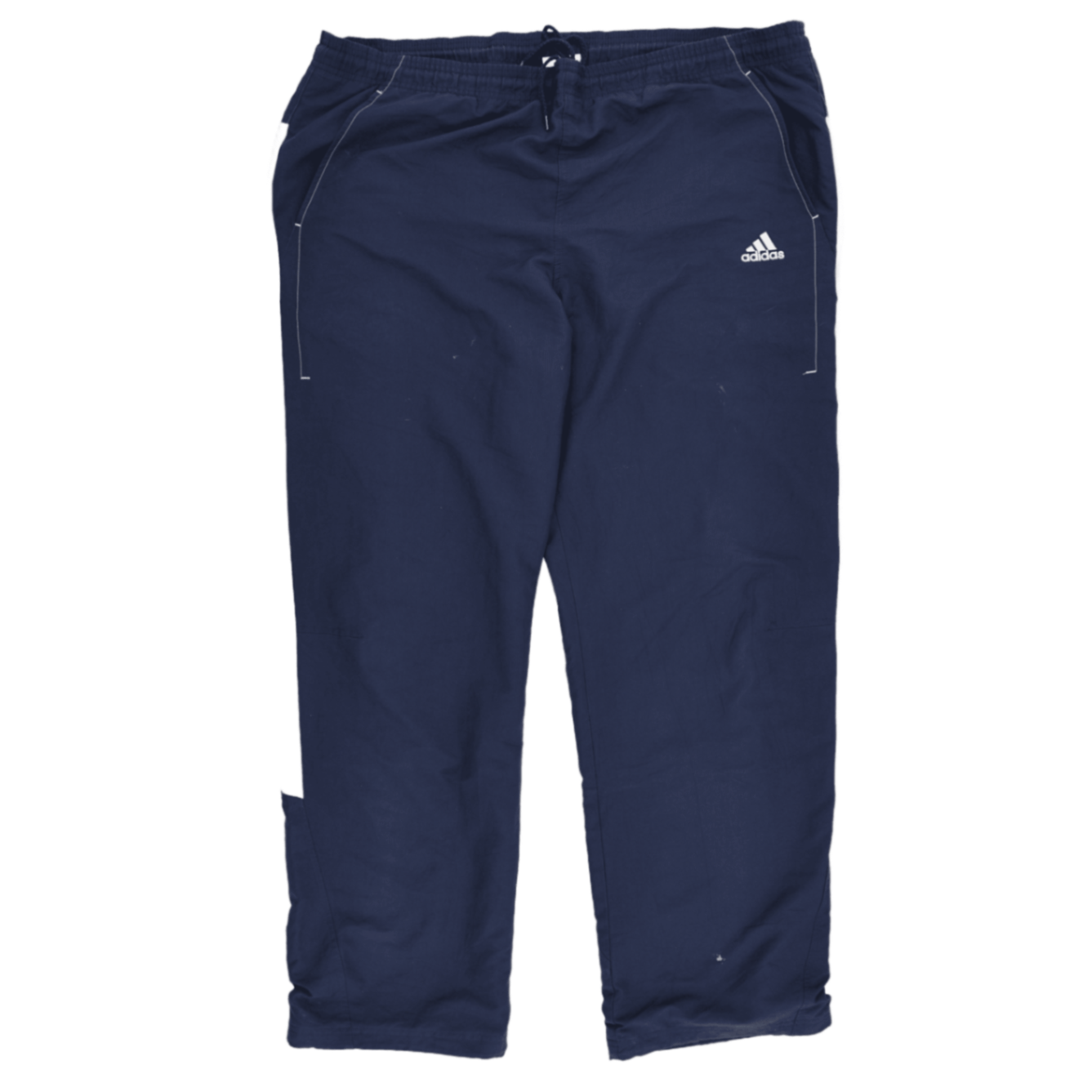 Adidas Navy Blue Sports Track Trousers Men's XL Polyester