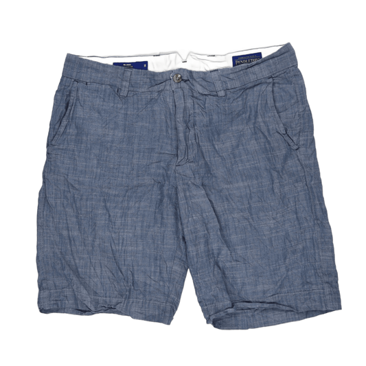 Pendleton Blue Cotton Chambray Shorts 34 Inch Waist 11 Inch Inseam Casual Style