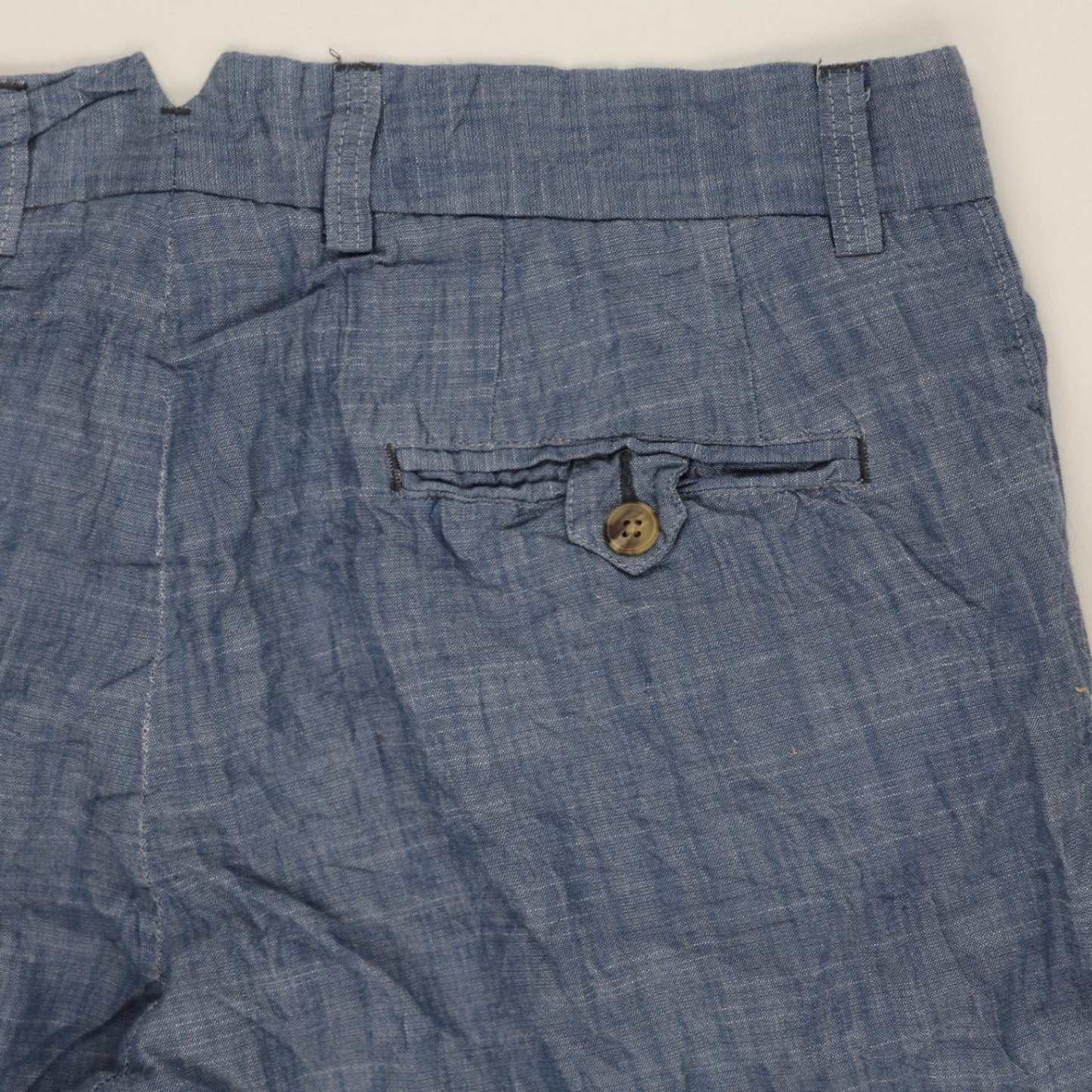 Pendleton Blue Cotton Chambray Shorts 34 Inch Waist 11 Inch Inseam Casual Style