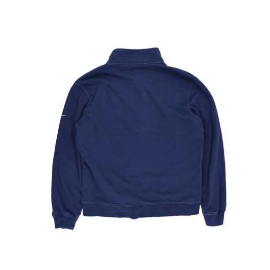 Nike Quarter-Zip Pullover Sweatshirt Navy Blue Small Cotton Blend