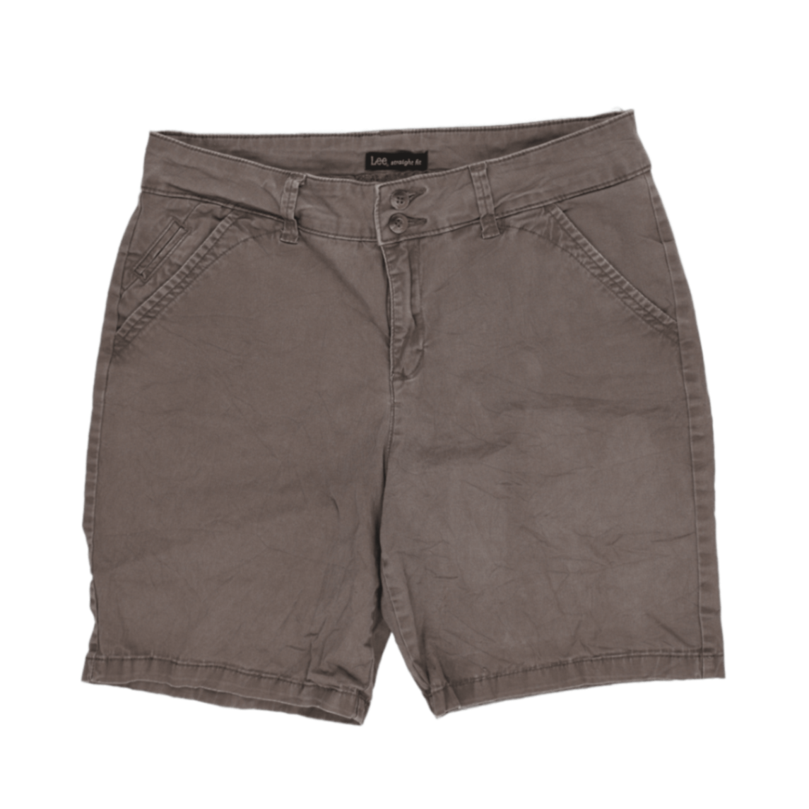 Lee Men's Chino Shorts Taupe Size 36 Cotton 11 Inch Inseam