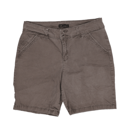 Lee Men's Chino Shorts Taupe Size 36 Cotton 11 Inch Inseam