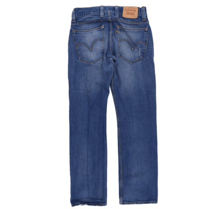 Levi's 505 Regular Fit Straight Jeans Blue W32 L34 100% Cotton