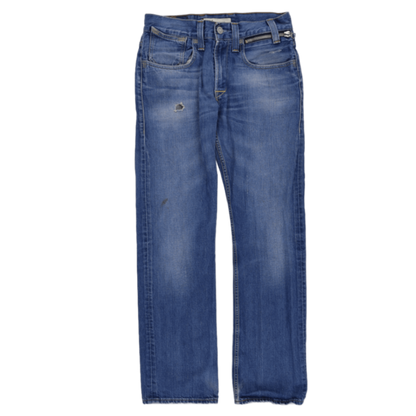 Levi's 505 Regular Fit Straight Jeans Blue W32 L34 100% Cotton