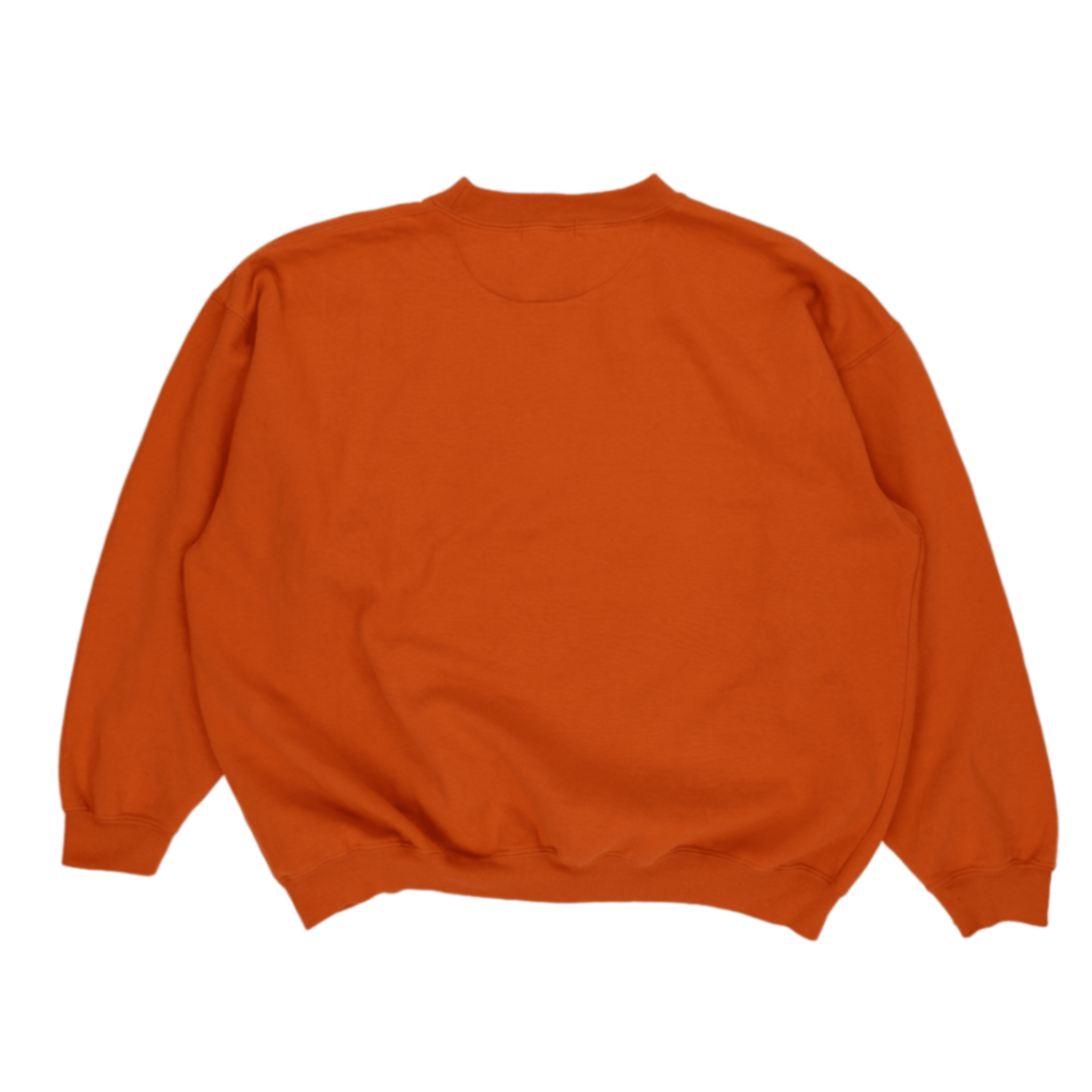 NAF NAF Vintage Orange Crew Neck Sweatshirt Large Cotton Blend Casual
