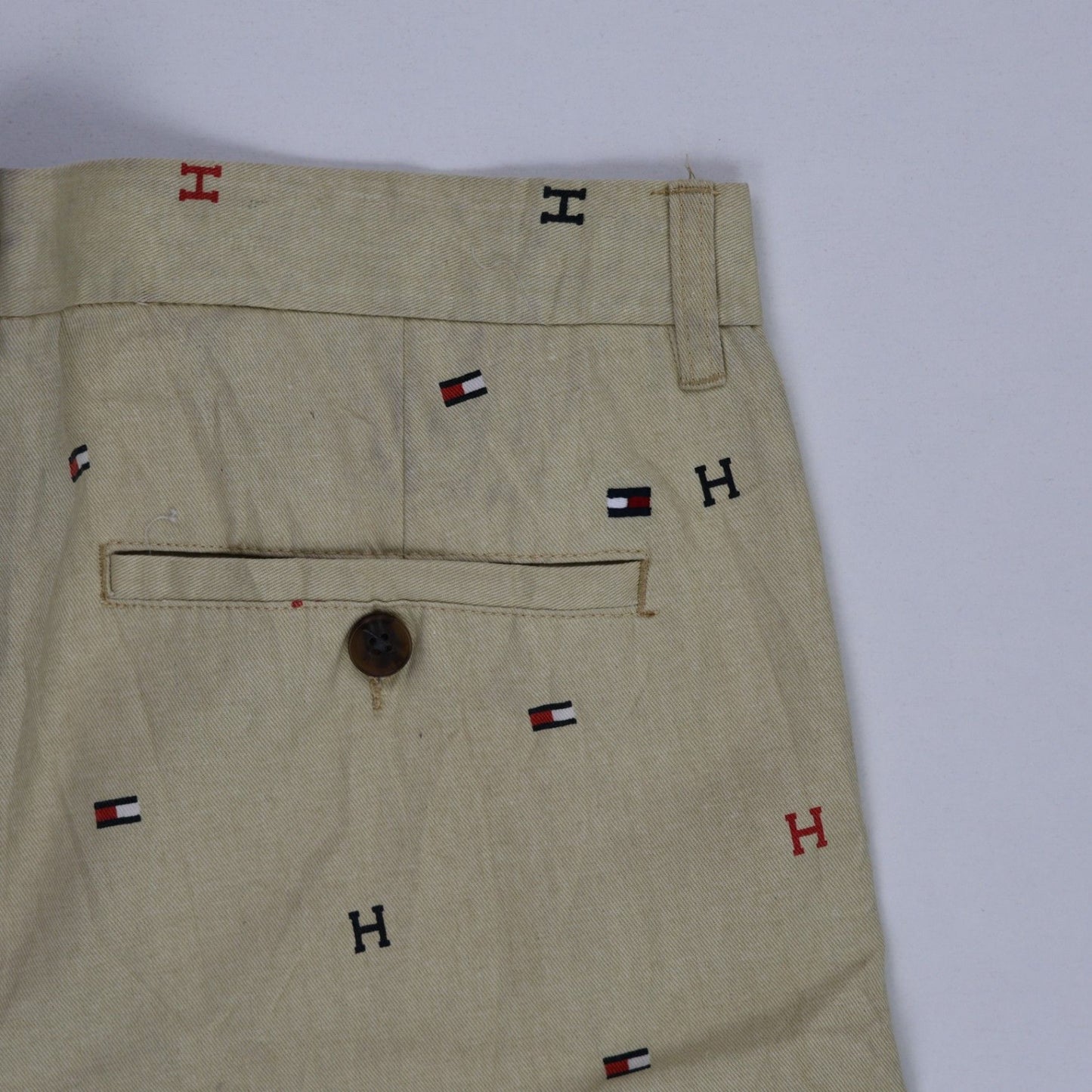 Tommy Hilfiger Chino Shorts Beige Size 34 Cotton Blend Men's 24 cm Inseam