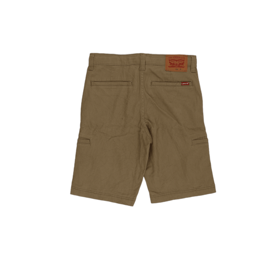 Levi's Boys Casual Shorts Tan 12 Regular 66 cm Waist 24 cm Inseam 97% Cotton 3% Elastane