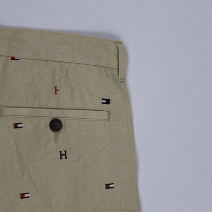 Tommy Hilfiger Khaki Smart Casual Shorts 32 Inch Waist 9 Inch Inseam Cotton