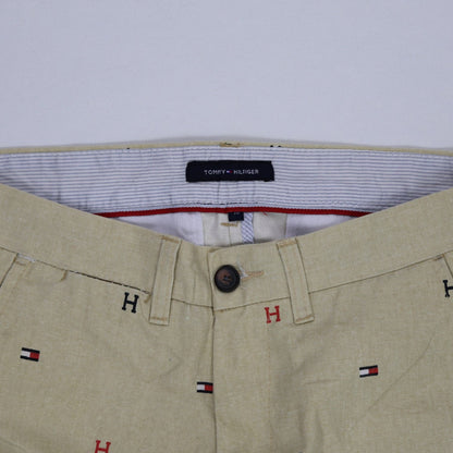 Tommy Hilfiger Khaki Smart Casual Shorts 32 Inch Waist 9 Inch Inseam Cotton