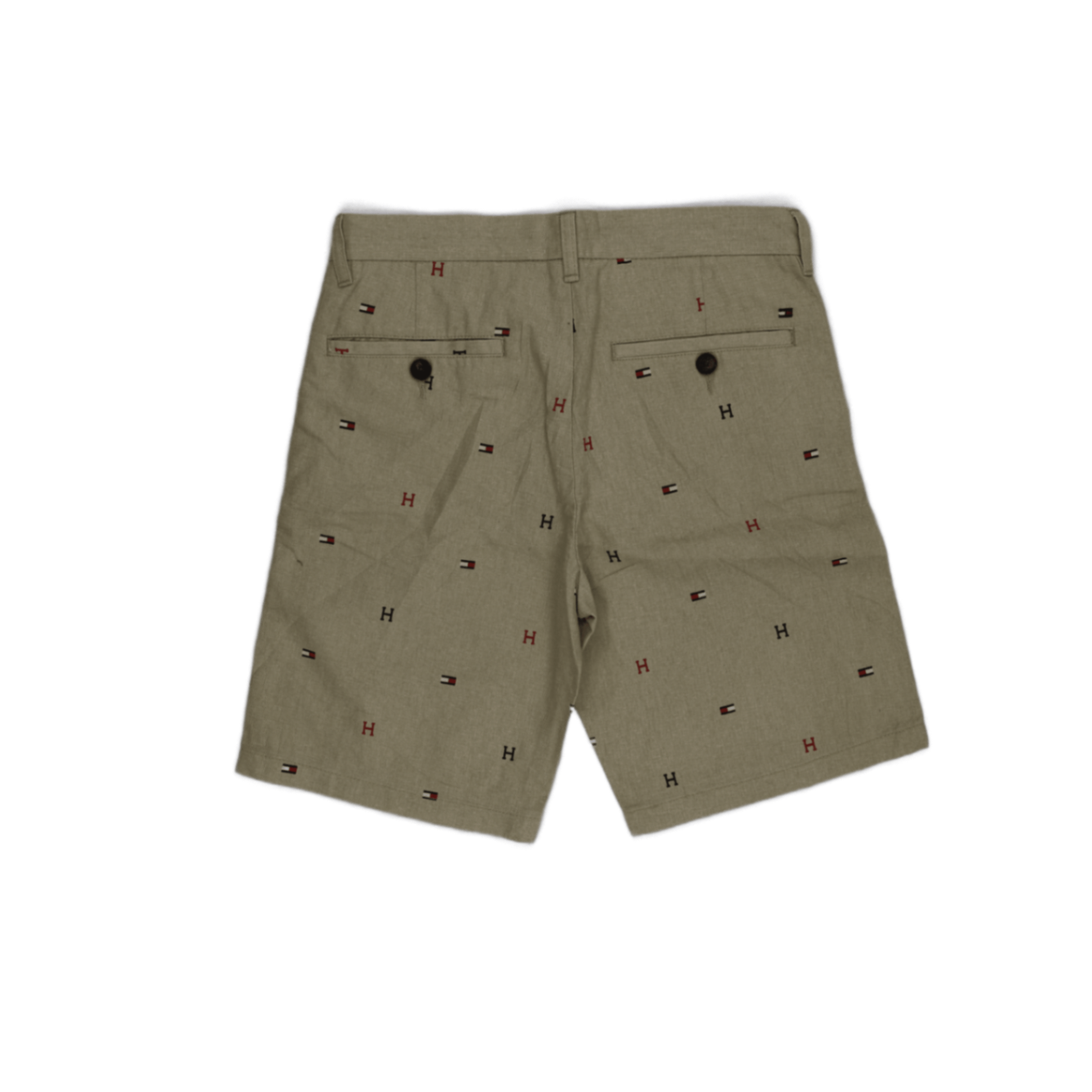 Tommy Hilfiger Khaki Smart Casual Shorts 32 Inch Waist 9 Inch Inseam Cotton