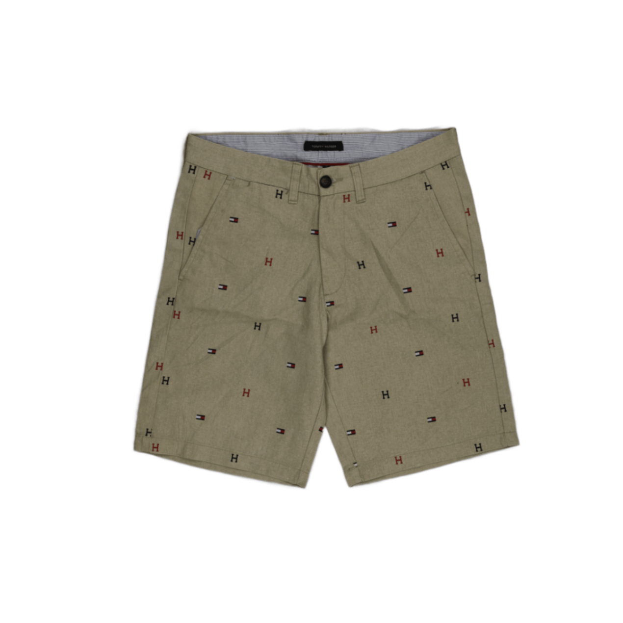 Tommy Hilfiger Khaki Smart Casual Shorts 32 Inch Waist 9 Inch Inseam Cotton