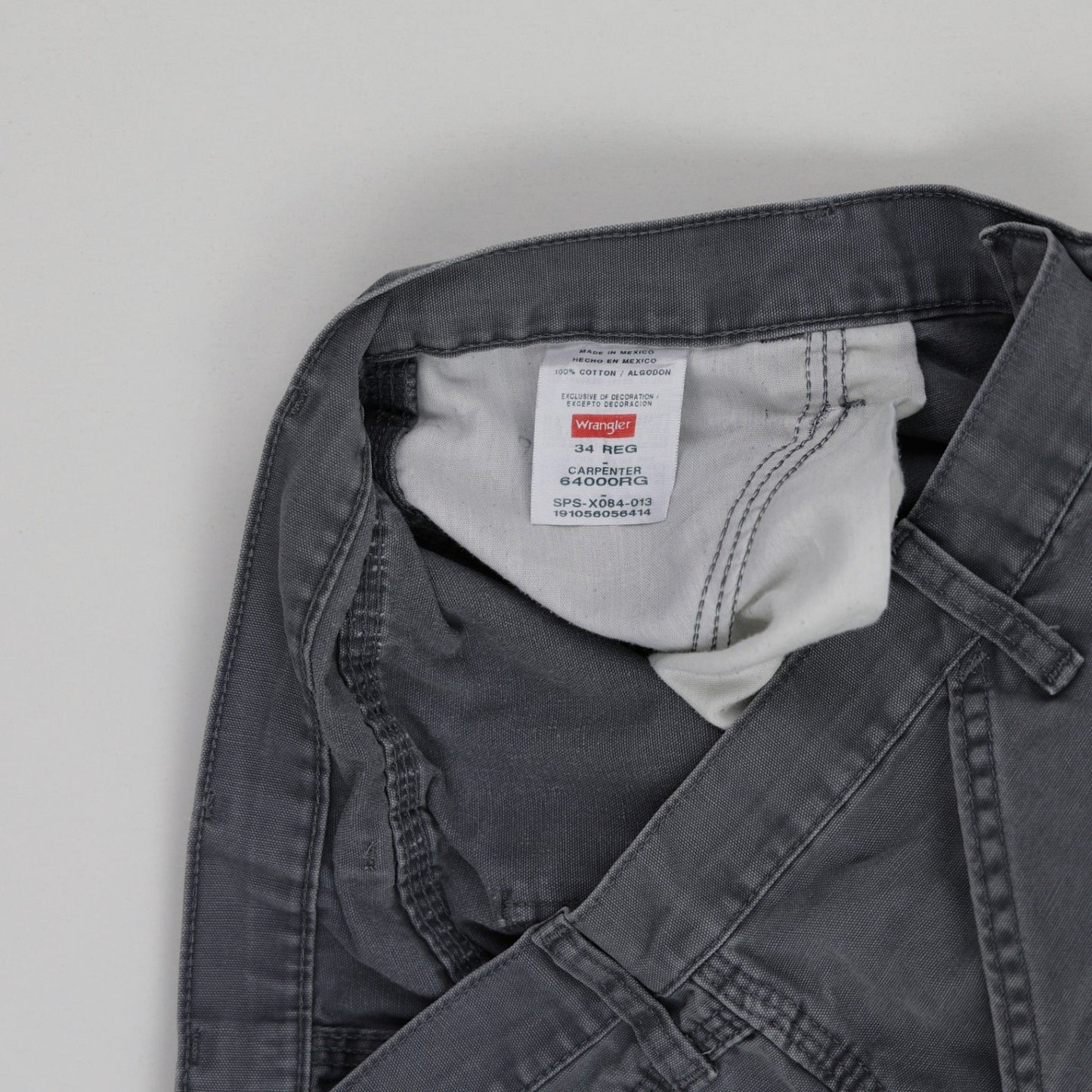 Wrangler Carpenter Shorts Grey 34 Regular 100% Cotton