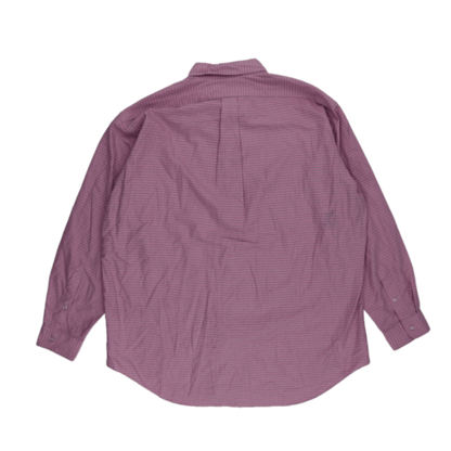 Ralph Lauren Blake Pink Checkered Button-down Collar Casual Shirt XL 100% Cotton