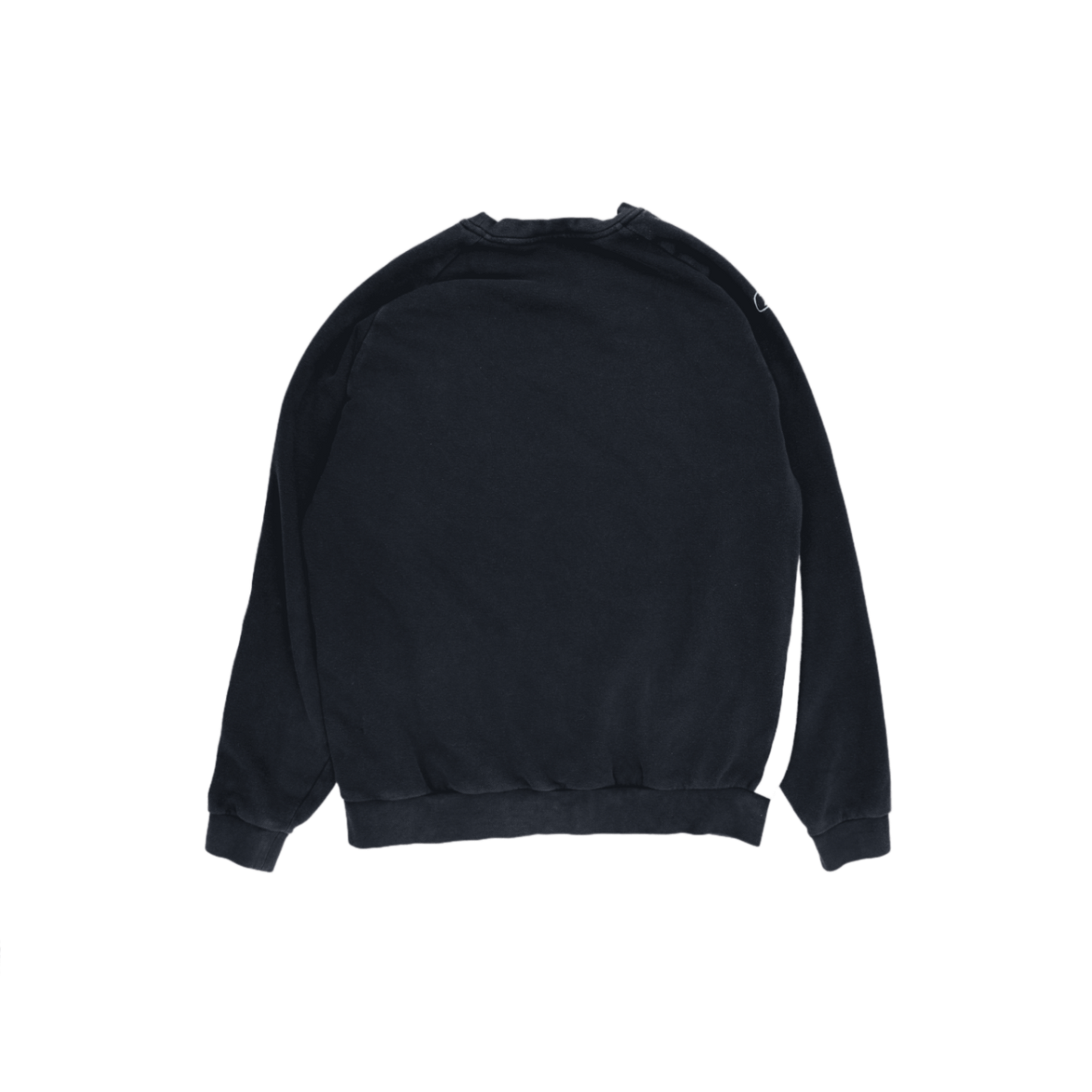 Reebok Vintage Navy Blue Crew Neck Sweatshirt Large Cotton Blend Pullover